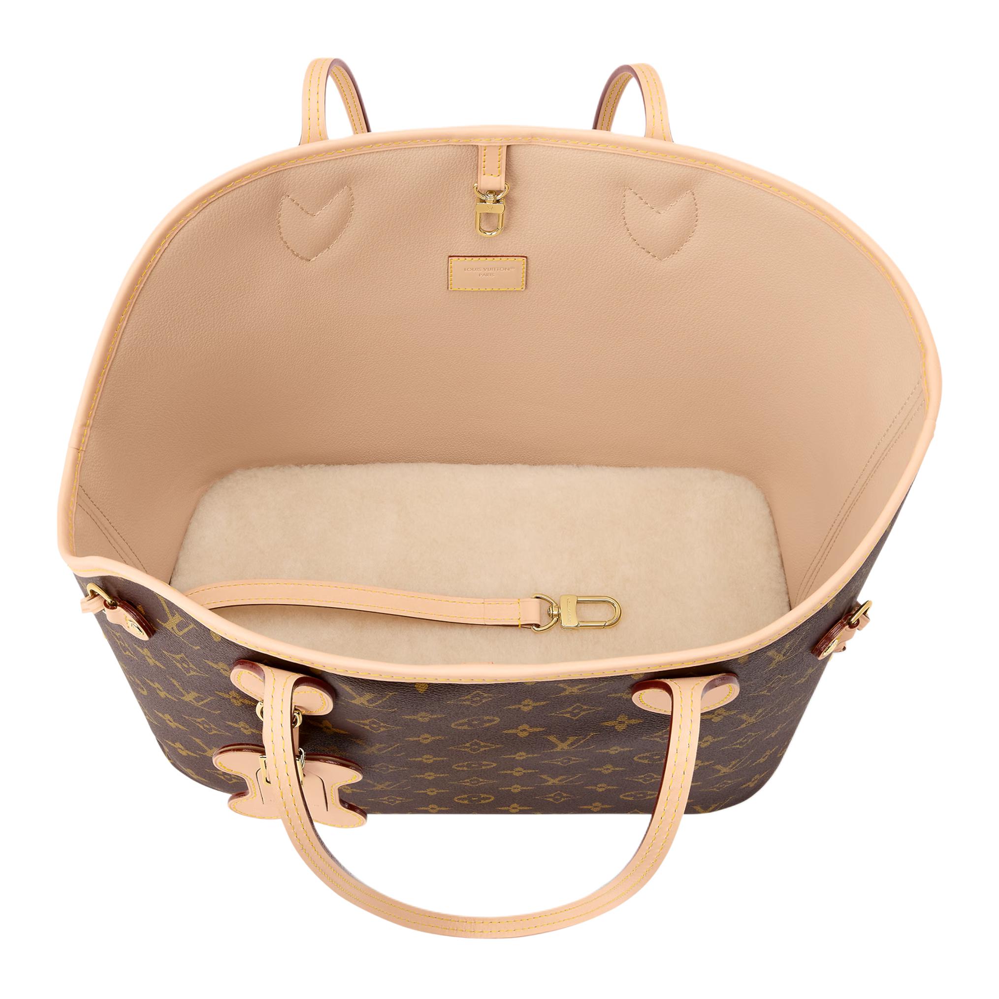 Женская сумка Louis Vuitton NEVERWOOF Monogram (коричневая) — фото 4