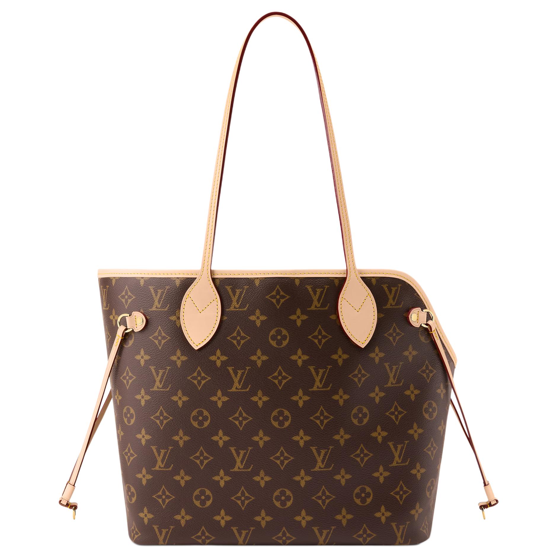 Женская сумка Louis Vuitton NEVERWOOF Monogram (коричневая) — фото 3