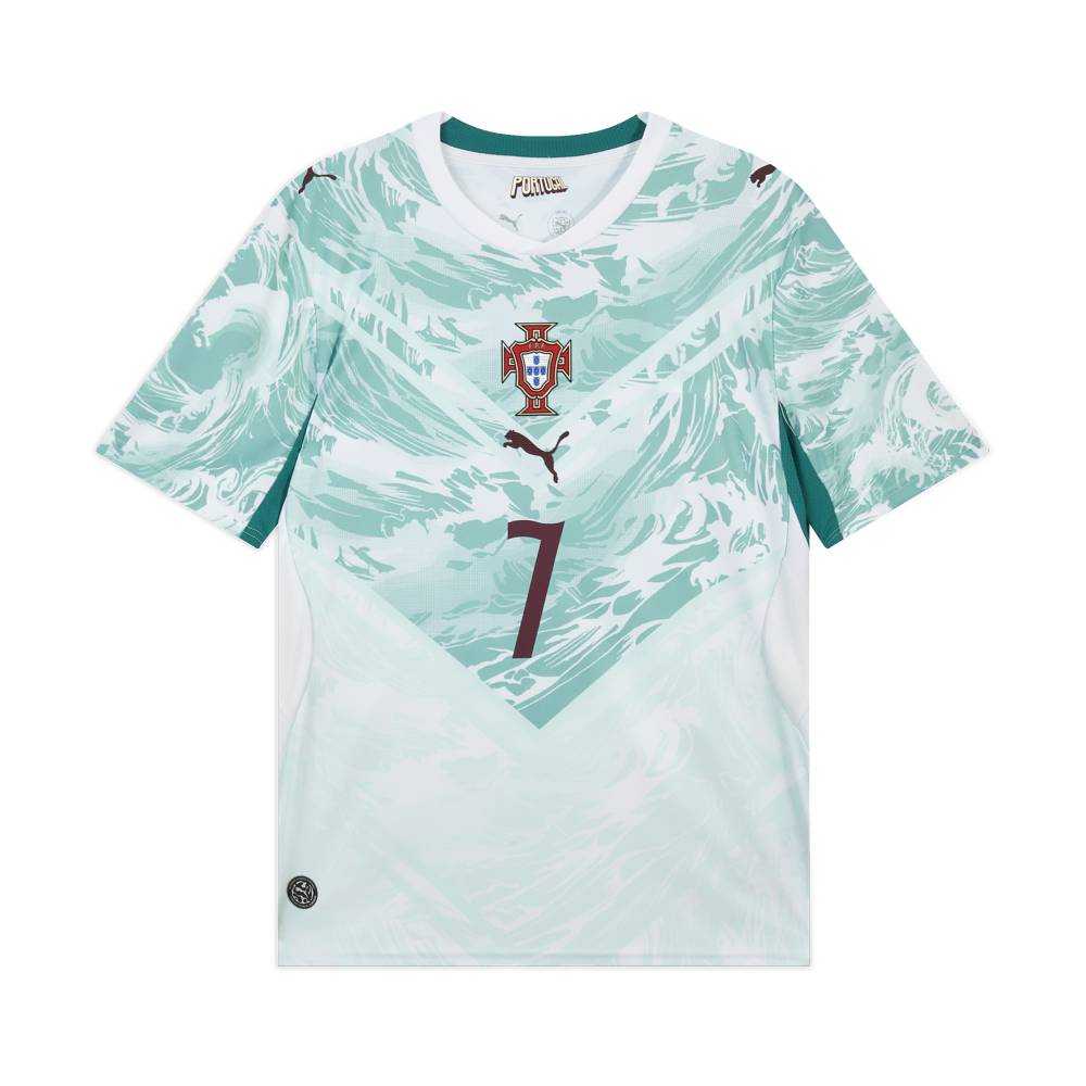 Мужская футболка PUMA Португалия C. Ronaldo (бело-синяя)