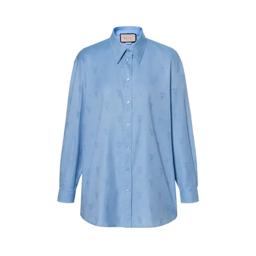 GUCCI Oxford Collared Long-Sleeve Shirt