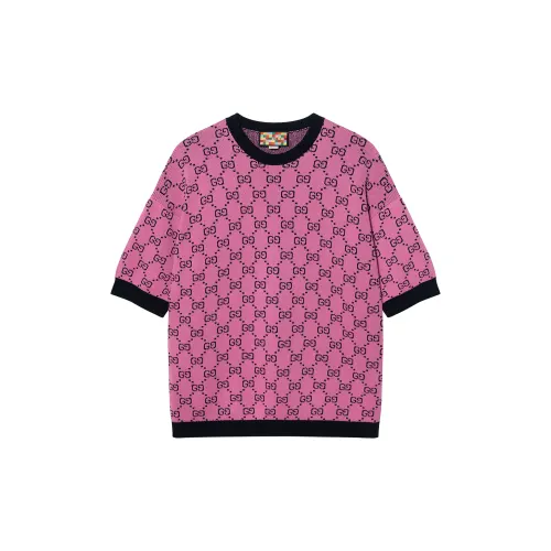 GUCCI GG Multicolor Sweater Women's Pink