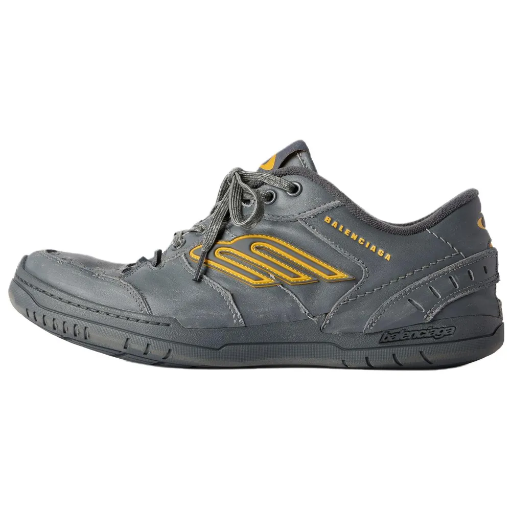 Balenciaga Hamptons Worn out Hamptons Worn Out Low top Skateboard Shoes Men's Gray