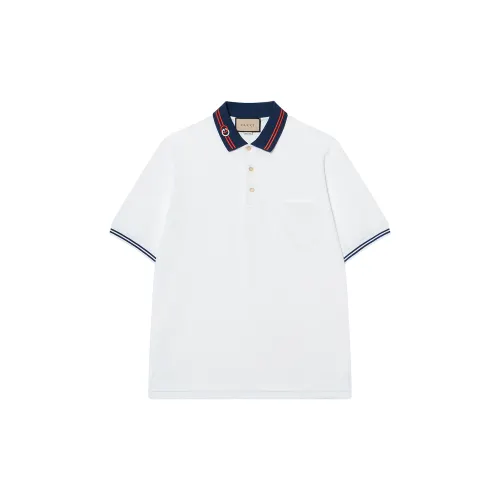 GUCCI SS22 Polo Shirt Men's White