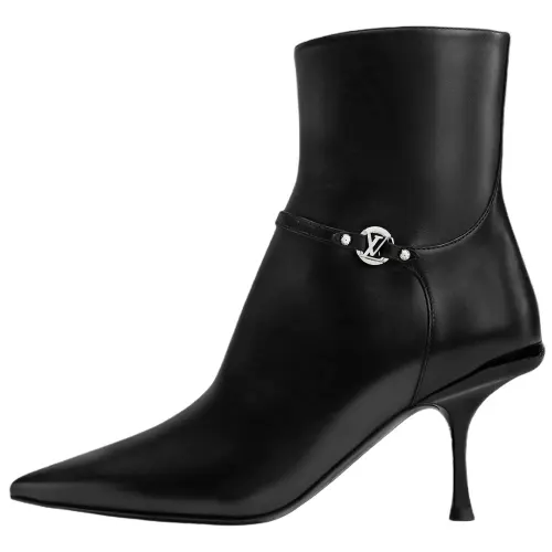 LOUIS VUITTON 6AM Ankle Boots 7.5cm Women's Black