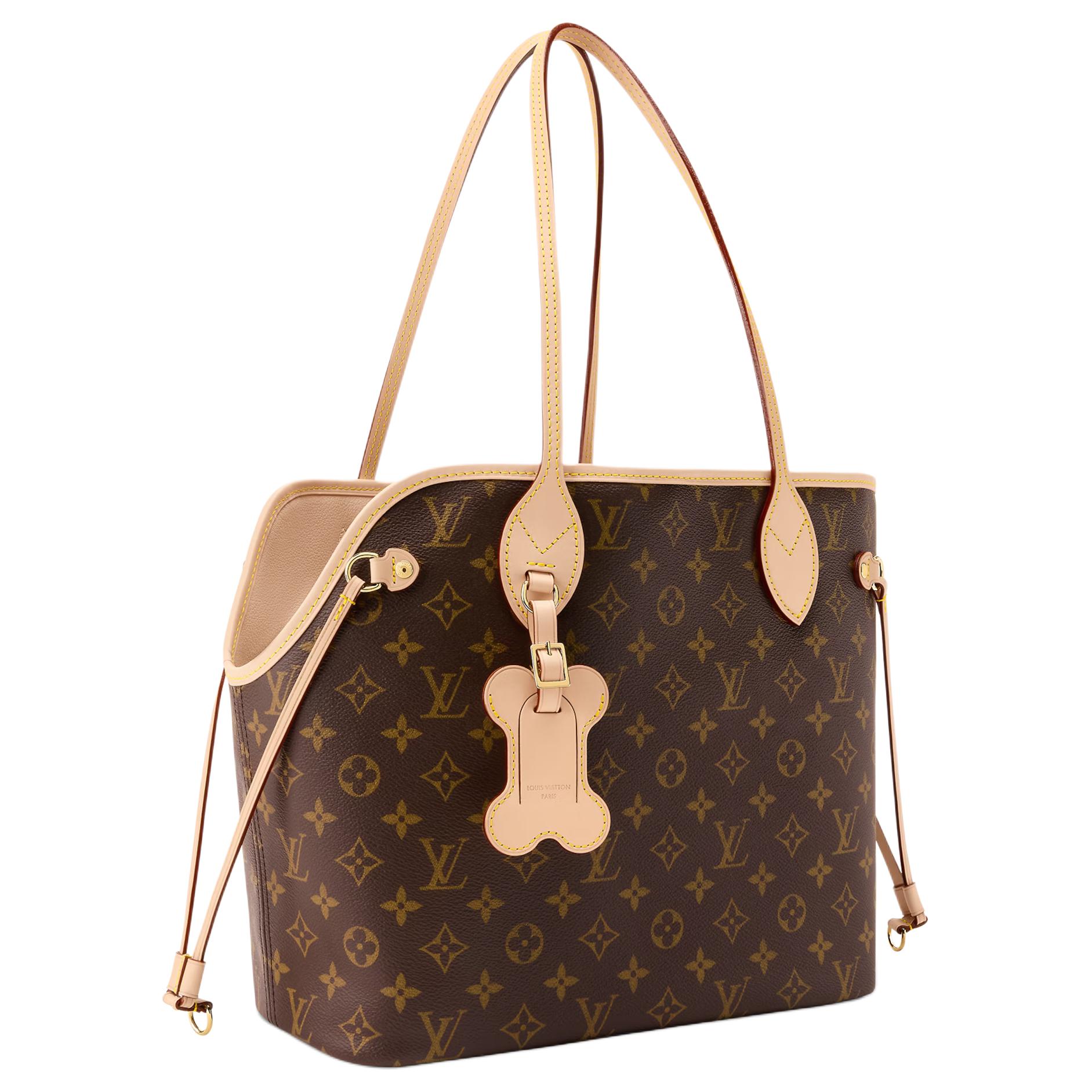 Женская сумка Louis Vuitton NEVERWOOF Monogram (коричневая) — фото 2