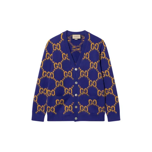 GUCCI Gg Intarsia Knit Cardigan