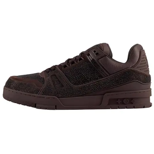 LOUIS VUITTON Trainer Low top Skateboard Shoes Men's Brown
