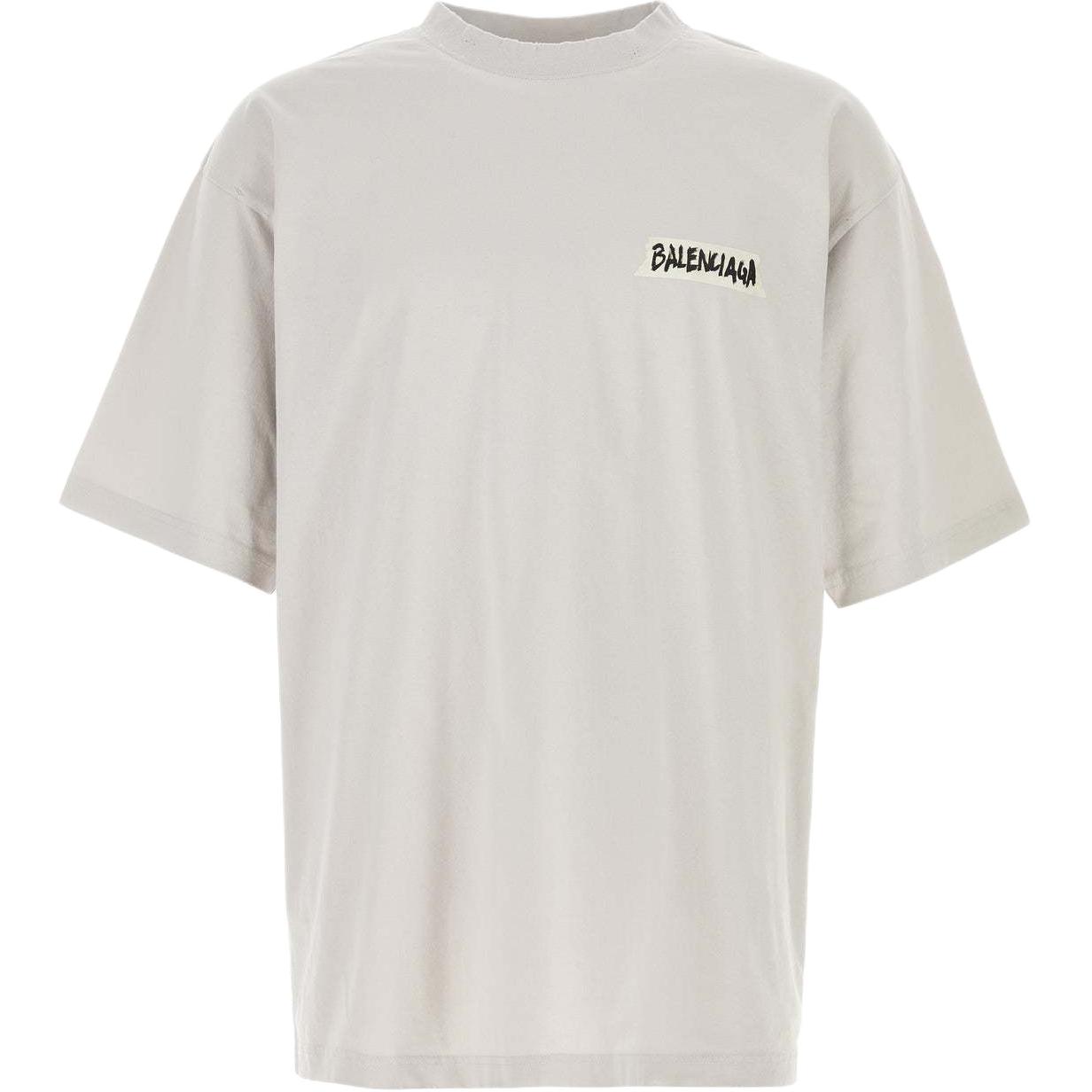Мужская футболка Balenciaga SS26 Logo Shirt (черная)