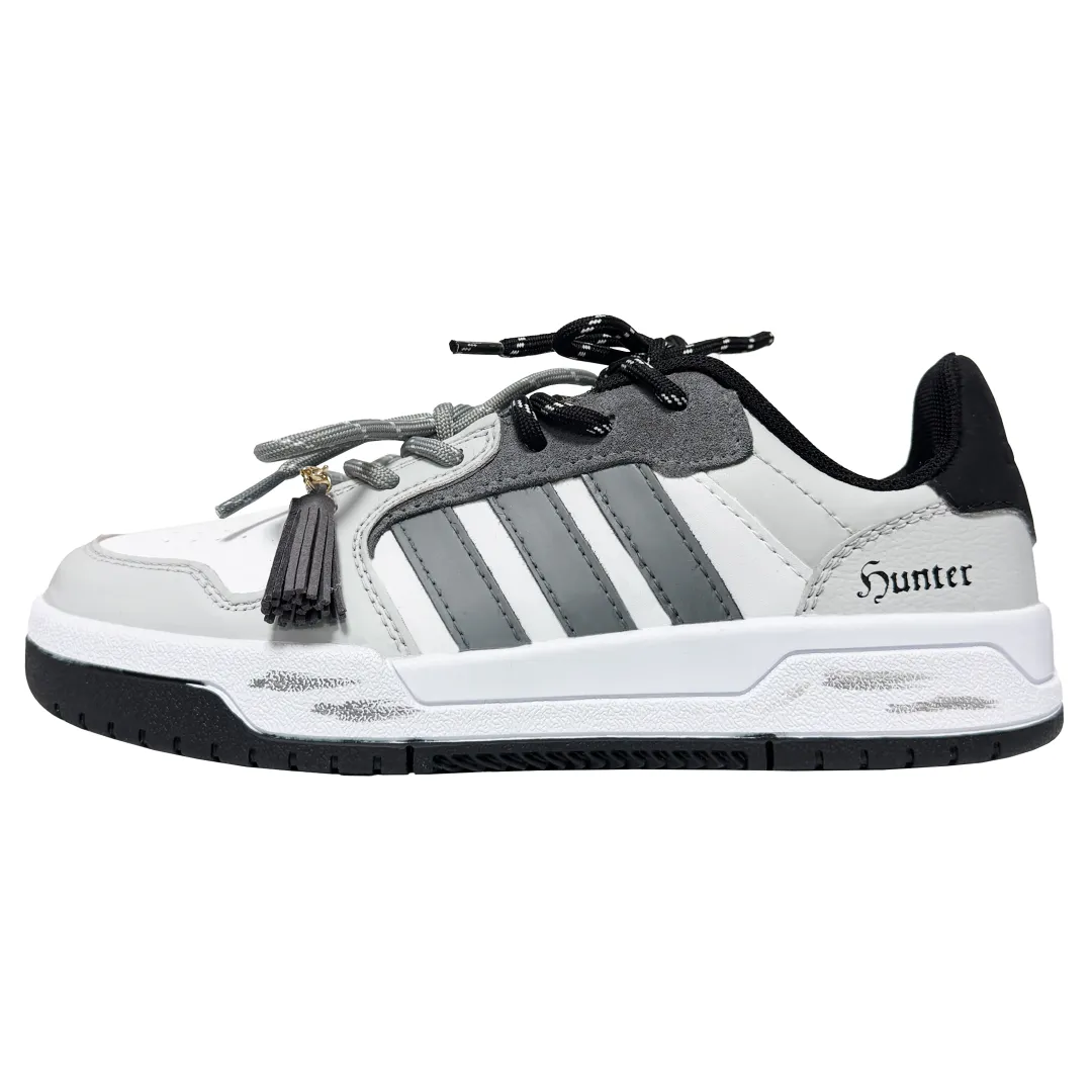 Adidas Neo Entrap Smoke Gray Abrasion Resistant Low top Vintage Basketball Shoes Unisex Gray Black