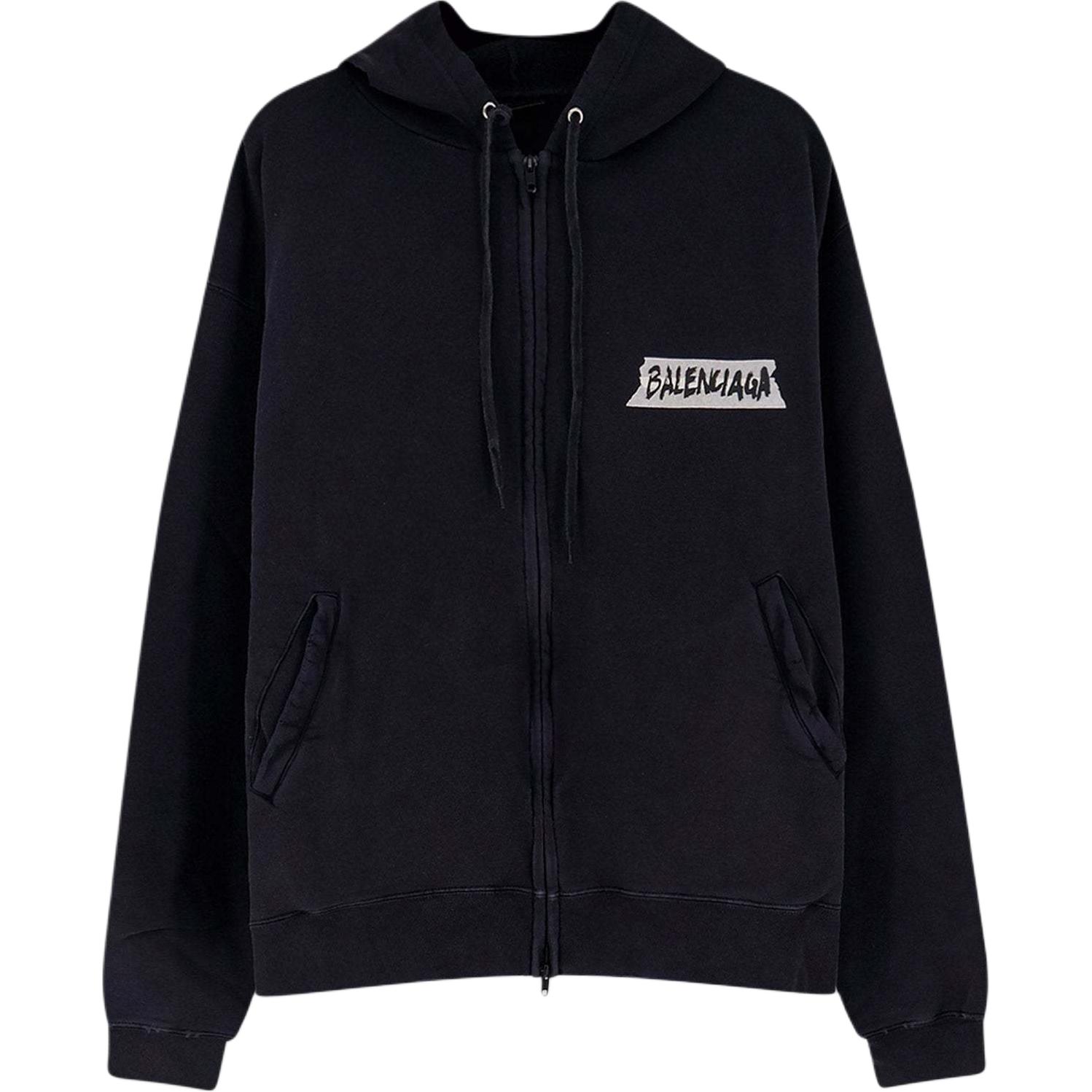 Мужское худи Balenciaga Valentine (черное)
