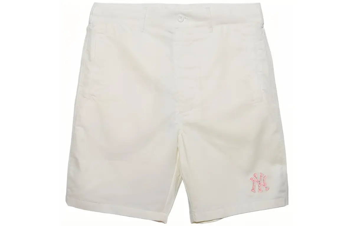 New Era SS23 Casual Shorts Unisex Ivory White