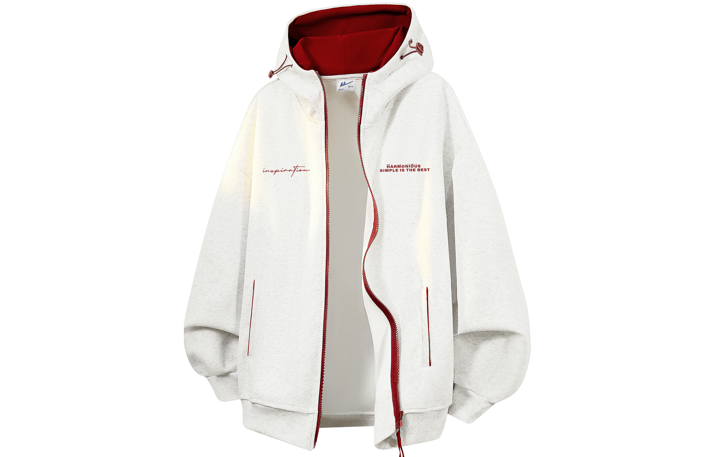 Warrior, retro three dimensional universal sports suit with letters, set, hoody, cardigan, sweatshirt, 2 pieces, American style, simple and elegant design