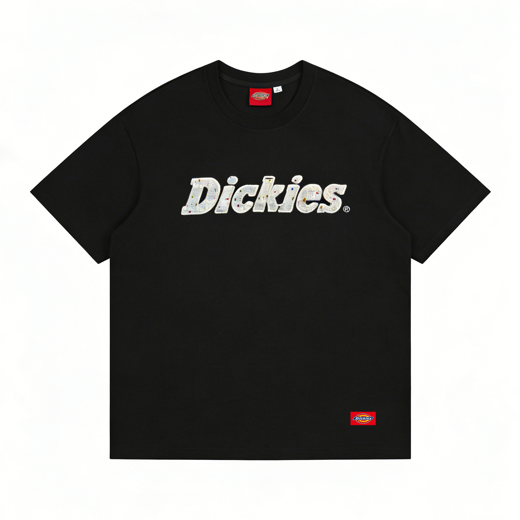Футболка Dickies с вышивкой (белая)