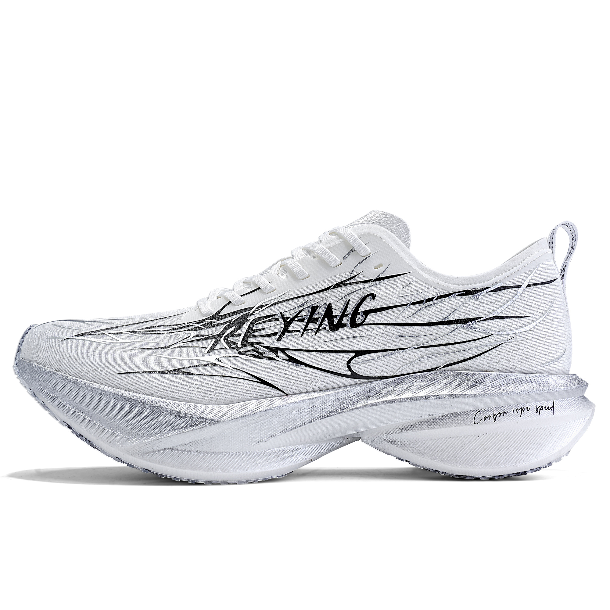 REYING Low top Running Shoes Unisex Hengdu Silver White