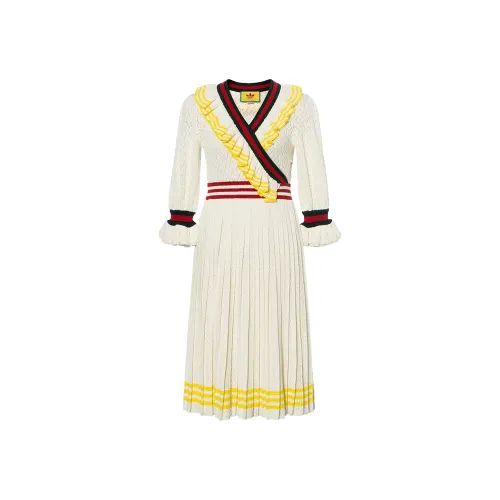 GUCCI Long Sleeved Dress Women's Beige