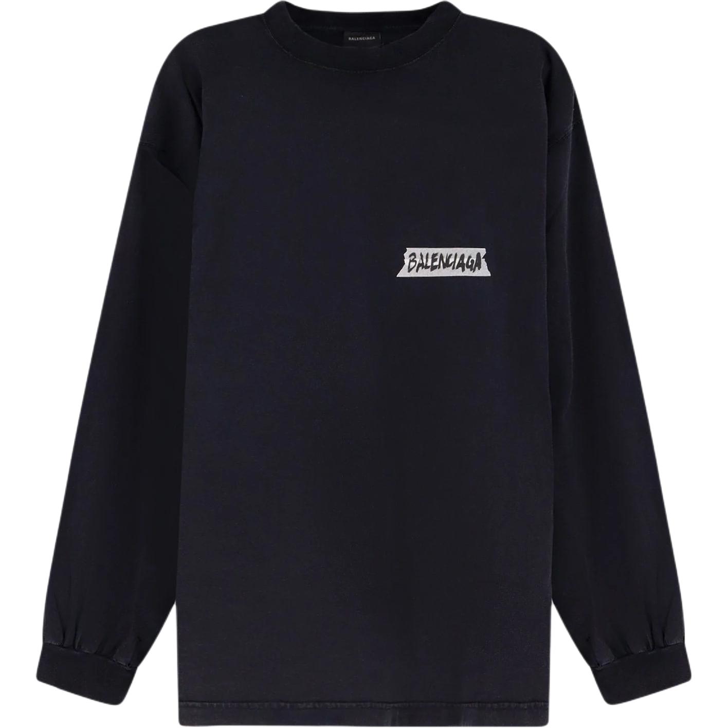 Мужская футболка Balenciaga SS26 (черная)