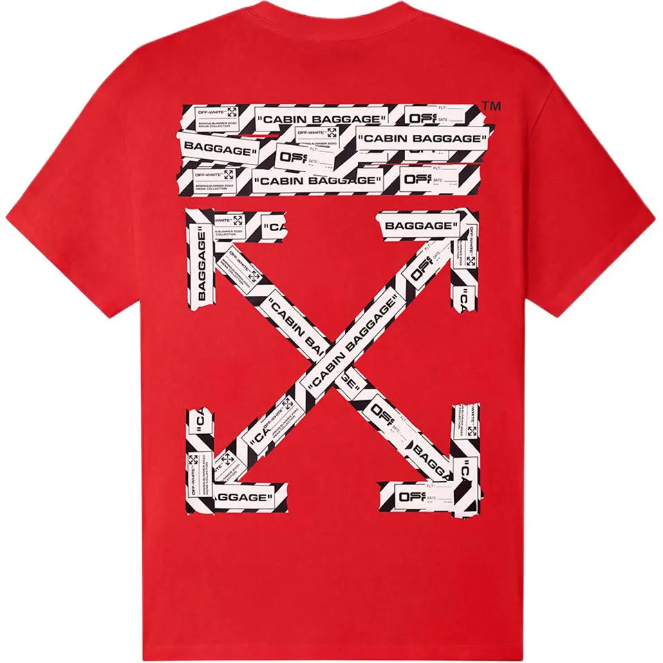 OFF WHITE Ss20 T Shirts Men's Crew Neck Moderate Heavyweight