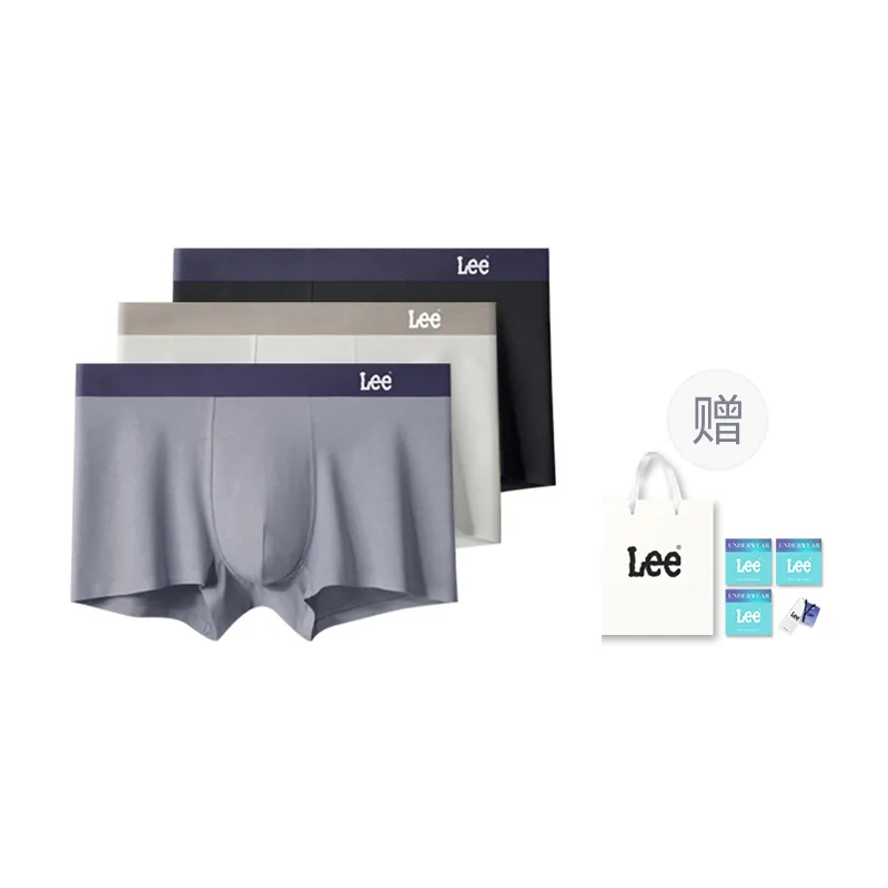 Lee Underpants Men's Soft Antibacterial Skin Friendly Moisture Wicking Breathable Boxer Briefs Gift Box Included