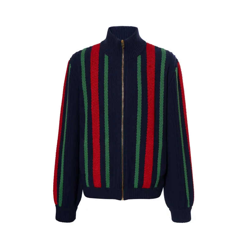 GUCCI SS23 Baseball Jacket Men's Multicolor