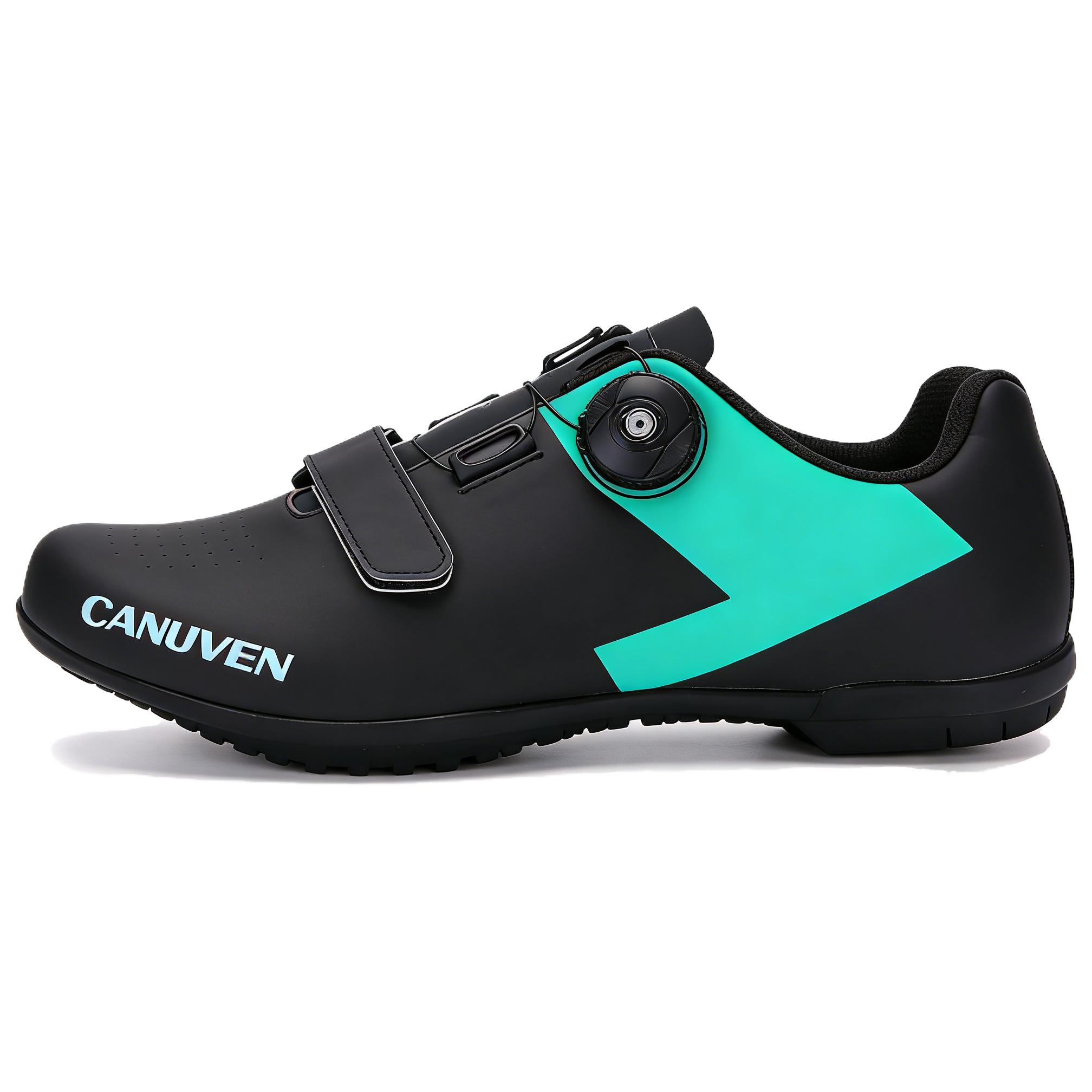 CANUVEN mesh summer breathable knob-free lace-up fashionable non-slip racing road shoes casual outdoor wear-resistant cushioning sports shoes low-top cycling shoes men's style