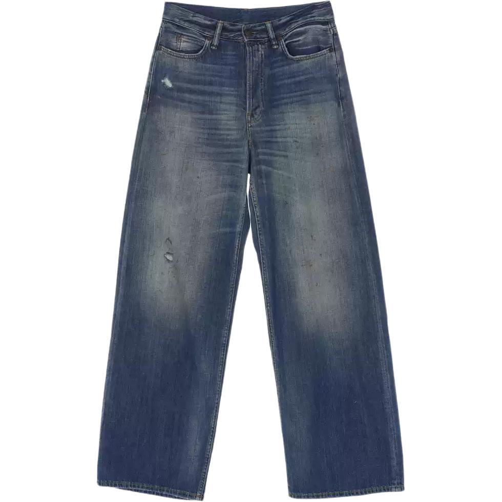 Брюки Acne Studios SS26 1981 (голубые с потертостями)
