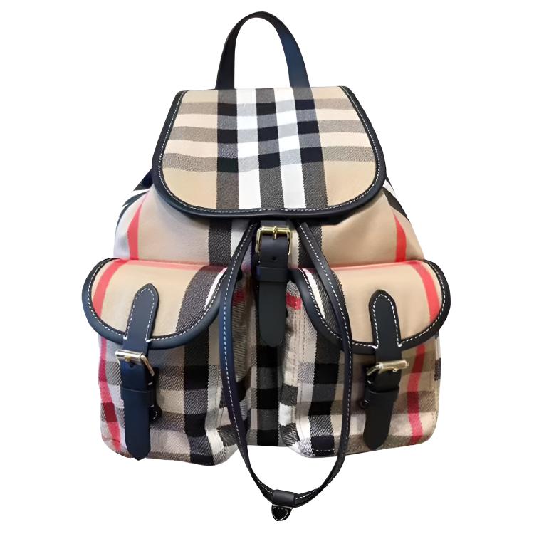 Рюкзак Burberry в клетку (бежевый)