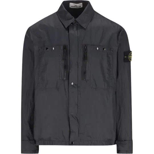STONE ISLAND мужская куртка с длинными рукавами и нашивкой-логотипом
