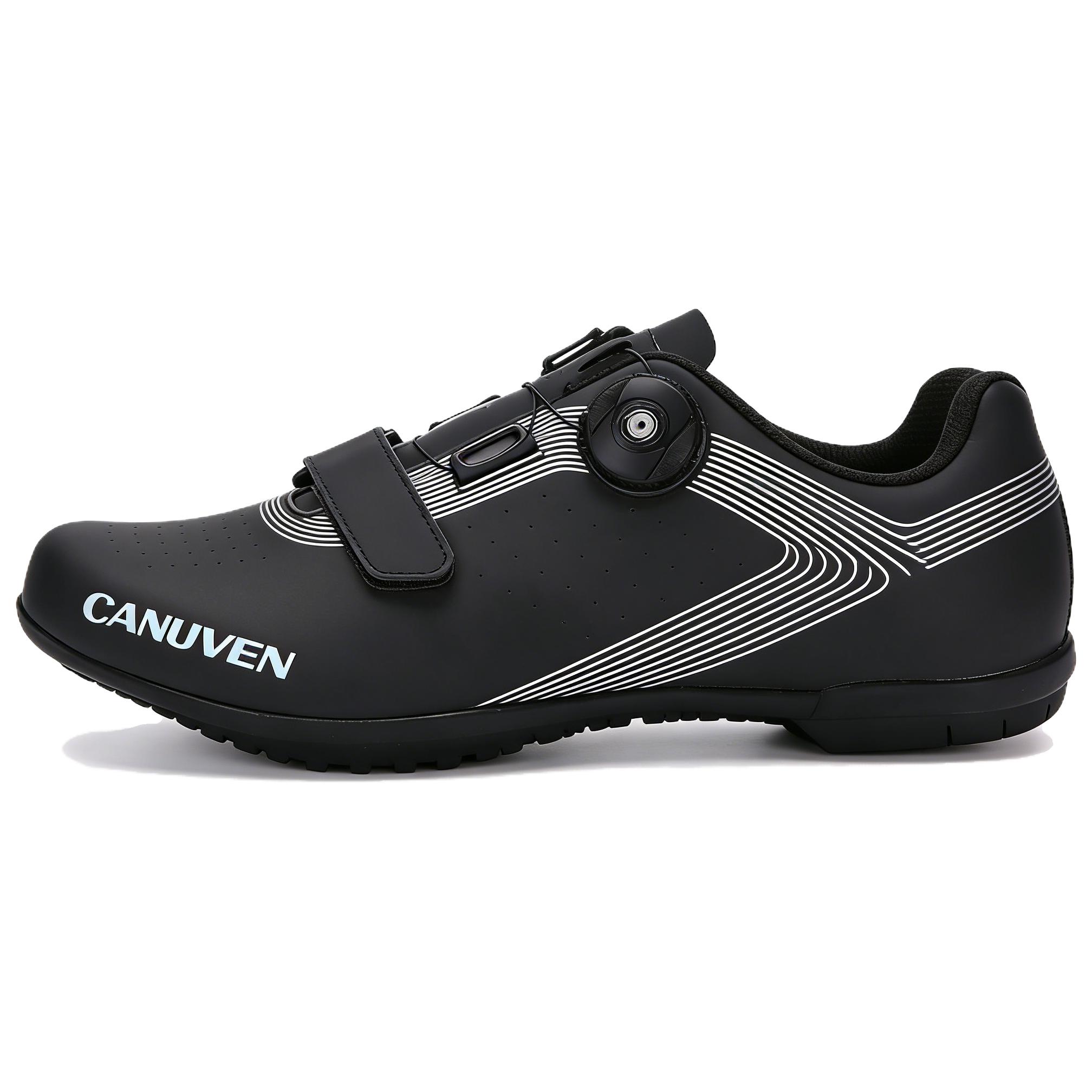 CANUVEN mesh summer lace-free anti-slip racing road shoes casual breathable knobs outdoor wear-resistant cushioning sports shoes low-top cycling shoes men's style