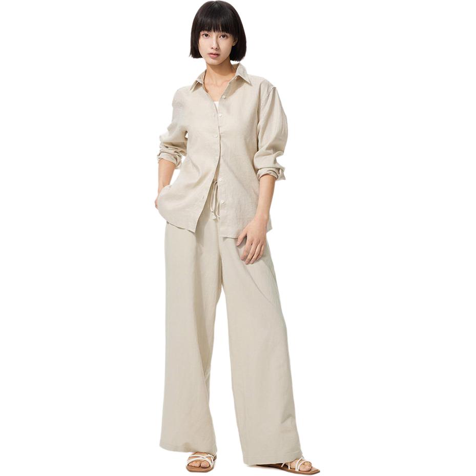 Женские штаны UNIQLO UQ482246000 (бежевые)