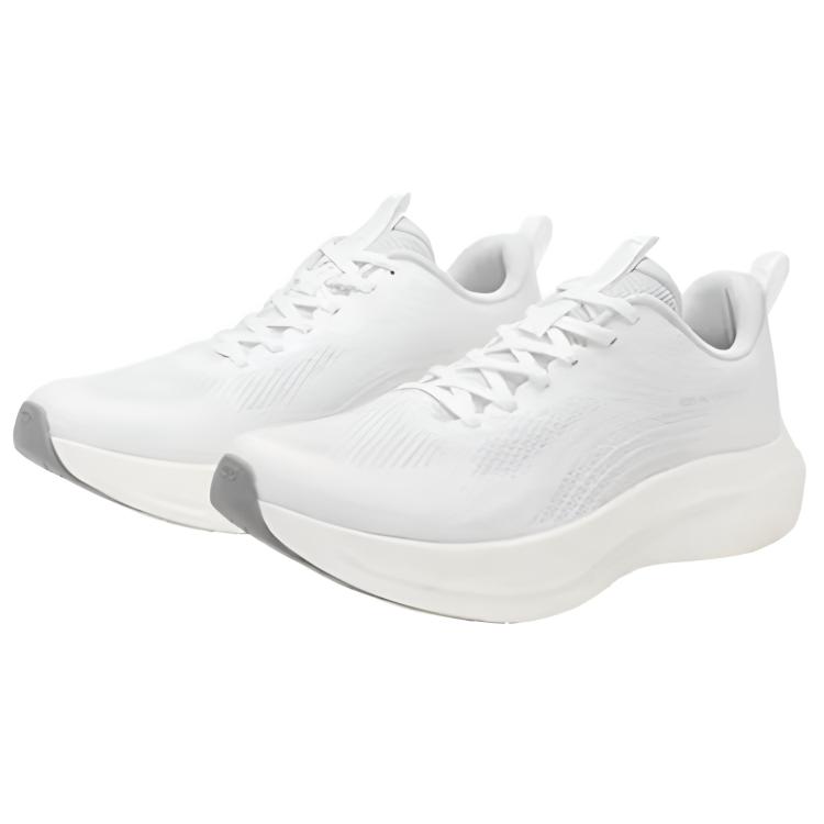 QIAODAN Low top Casual Running Shoes Men’s Jordan White Gray Silver