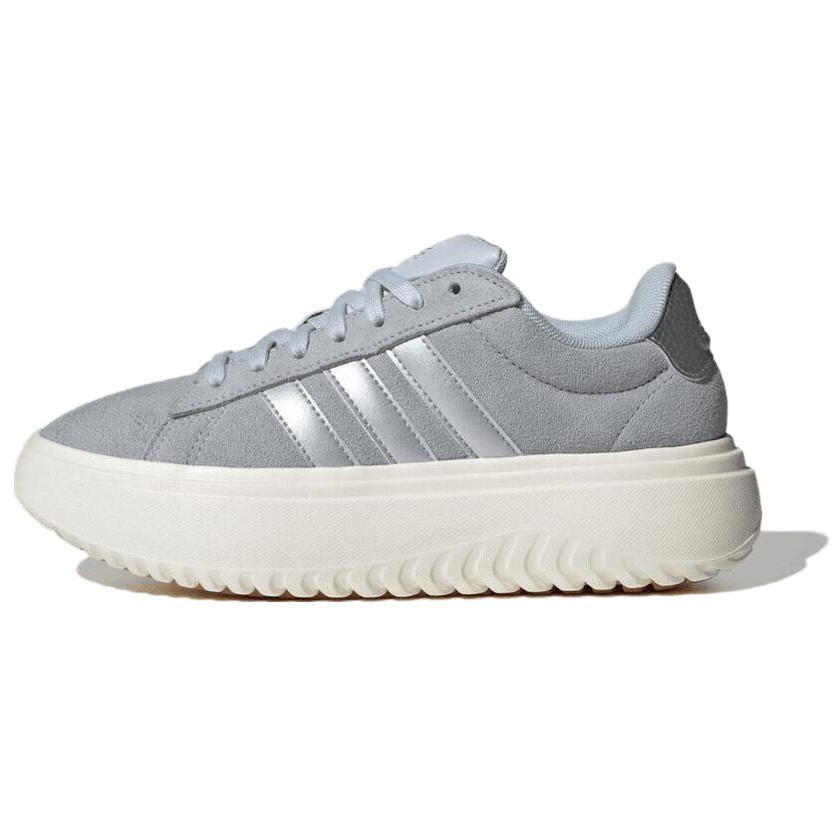 Женские кеды adidas Grand Court Platform (серые)