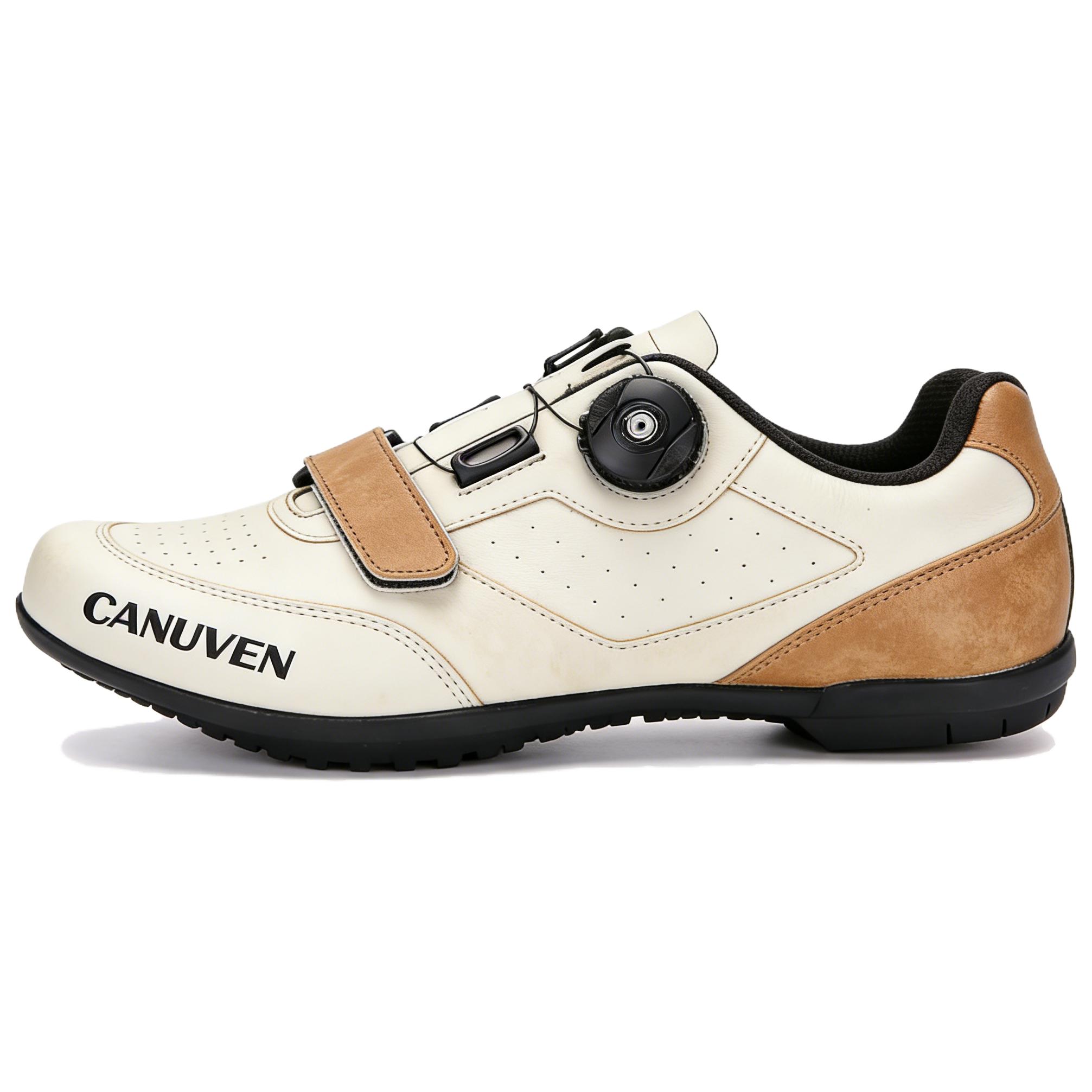 CANUVEN mesh summer lace-free fashion non-slip racing road shoes casual breathable knobs outdoor wear-resistant cushioning sports shoes low-top cycling shoes men's style