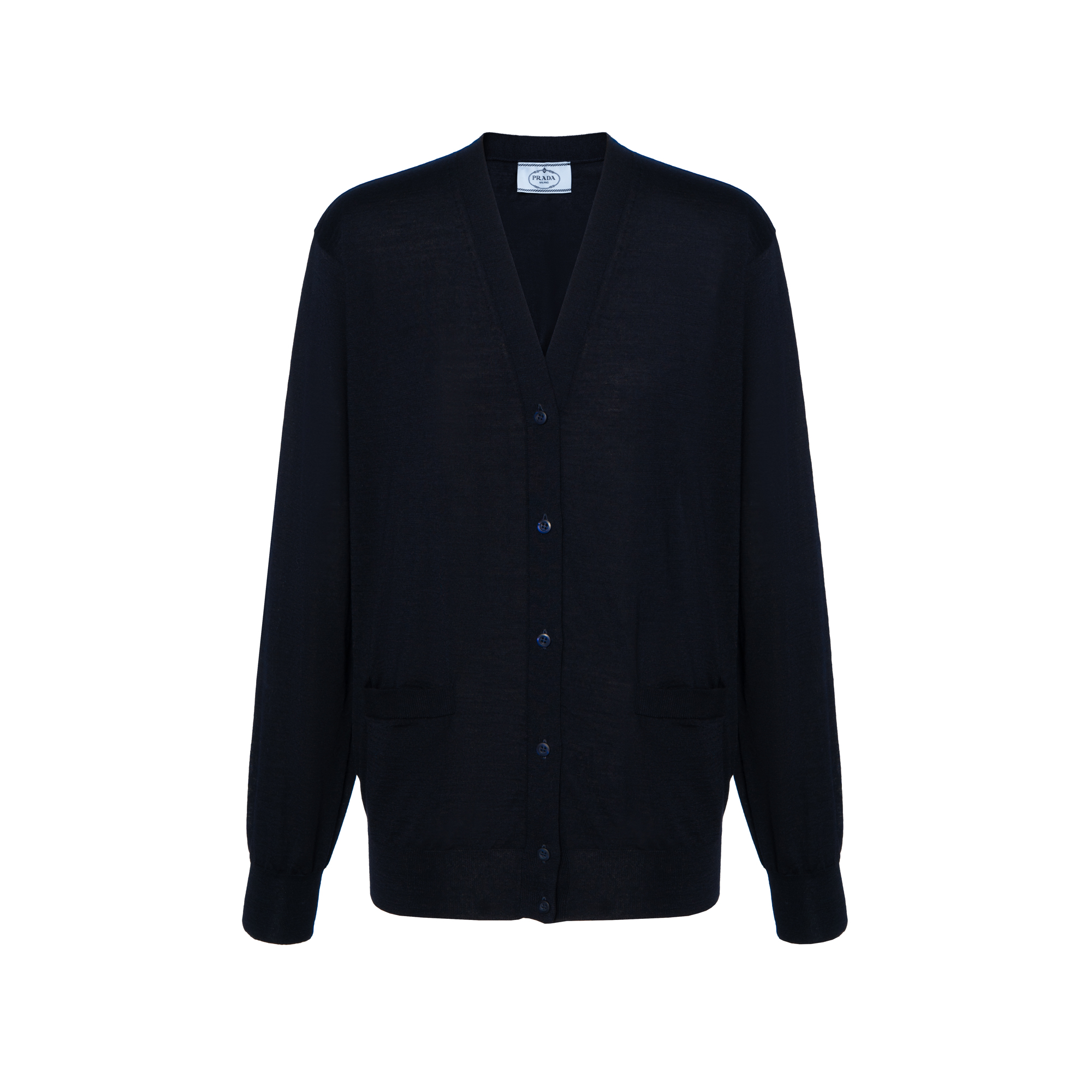 Женский кардиган Prada DNA00S-145T-F0008-S-OOO (синий)
