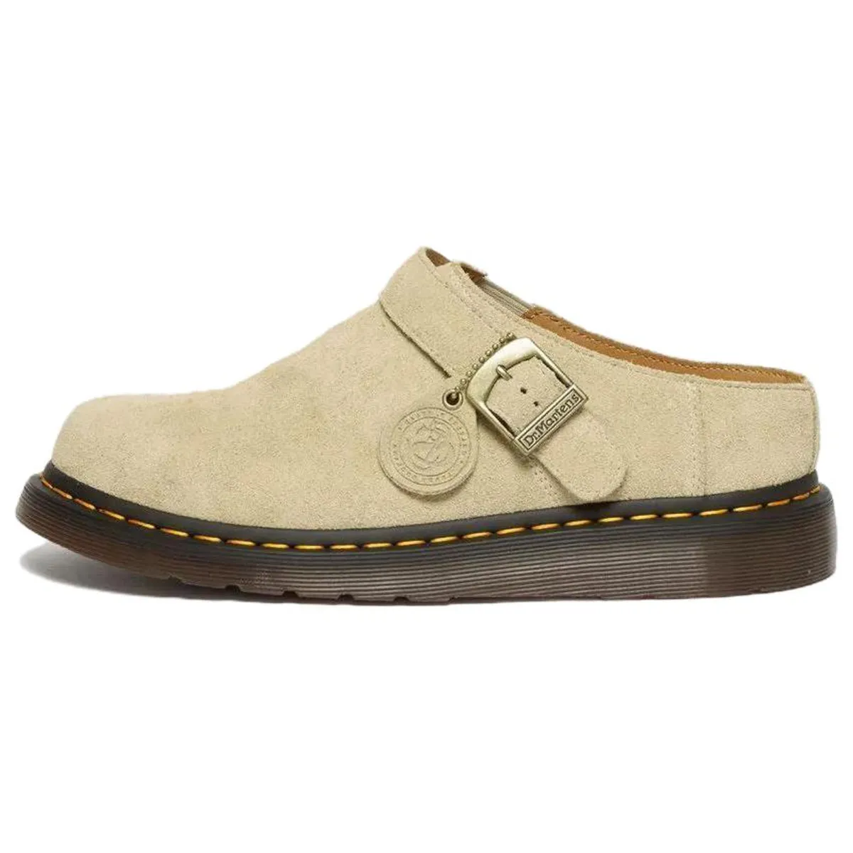 Isham Dr.Martens Desert Oasis Suede Mule 'Parchment Beige'
