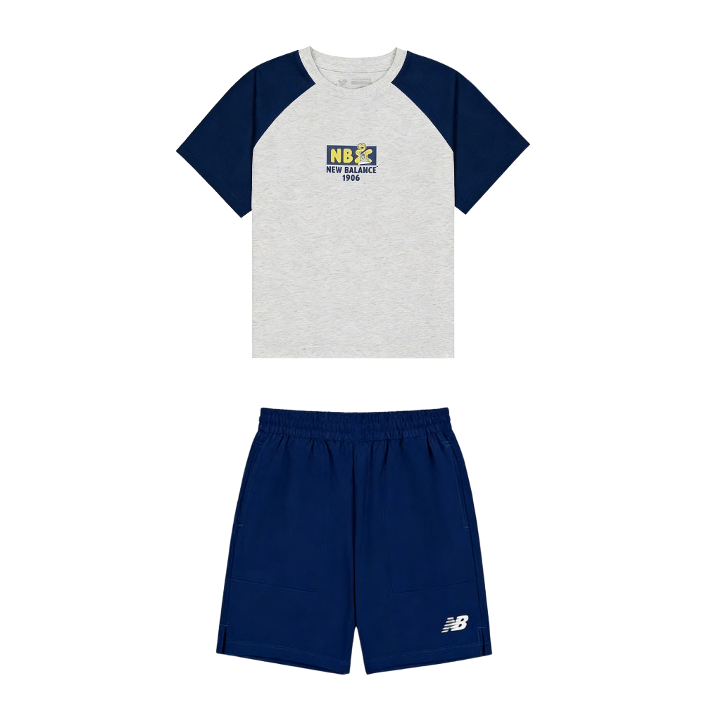 Детский костюм New Balance New Balance SS26 2 (сине-бежевый)