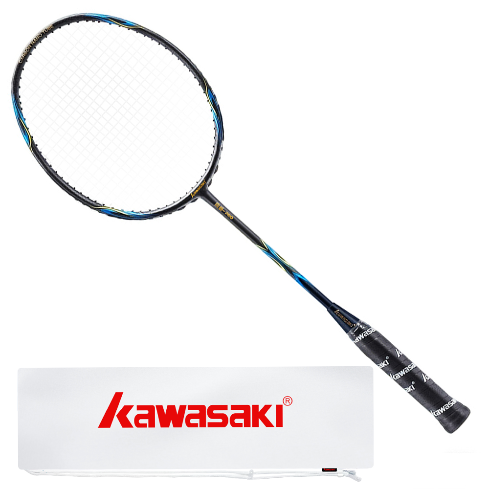 Ракетка для бадминтона Kawasaki Kawasaki PRO pro 675mm 5U/G6 (черно-синяя)