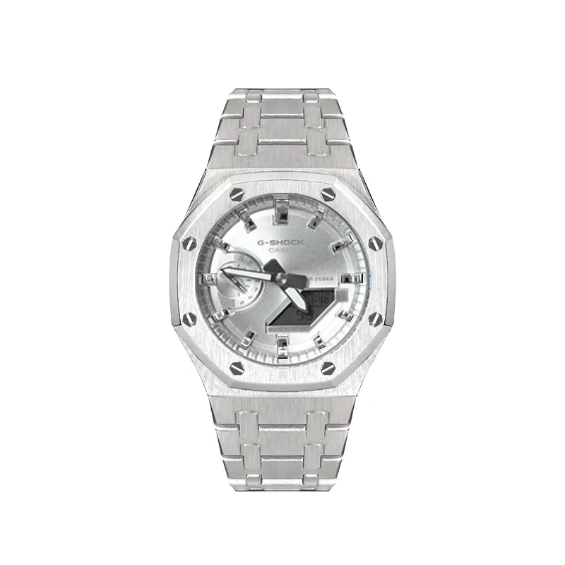 CASIO Unisex Liquid Crystal/Analog Dual Display Series 48.5mm Silver Watch