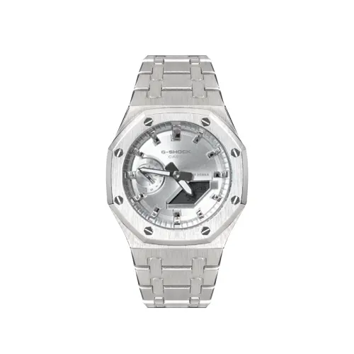 Casio, waterproof quartz modified watch strap stainless steel for men and women, dial, custom-made, quartz mechanism, Japanese and Korean