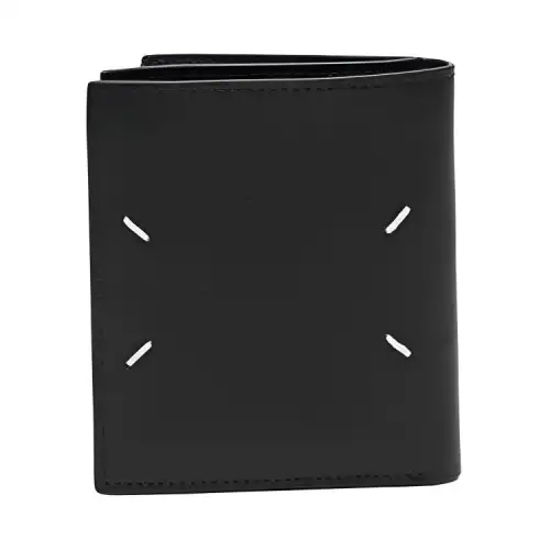 Maison Margiela Cow Leather Card Holder, Wallet Mini Men's Black