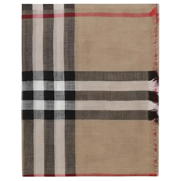Burberry Vintage Check Pattern Wool-cashmere Cape