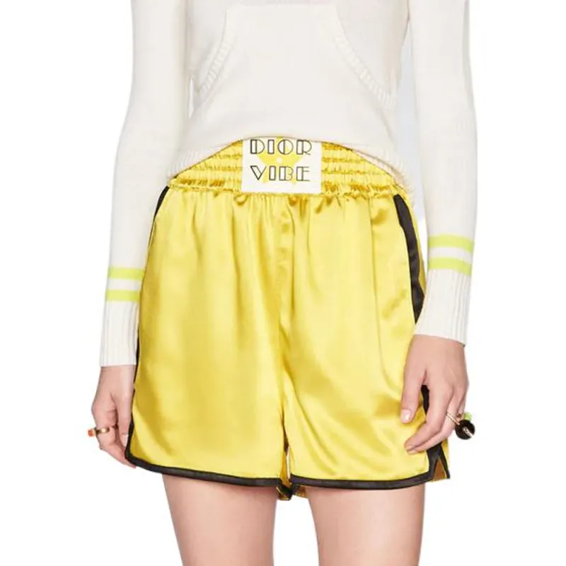 DIOR Quarterly New Products Casual Shorts Women's Yellow Moderate