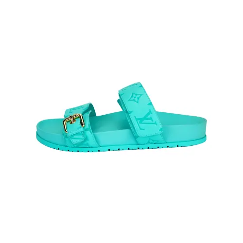 LOUIS VUITTON Bom Dia Stylish Sandal Women's Aqua Green