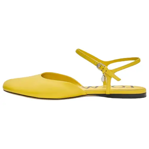 LOEWE Toy Sheepskin Casual Shoes 0.5cm Women's Yellow