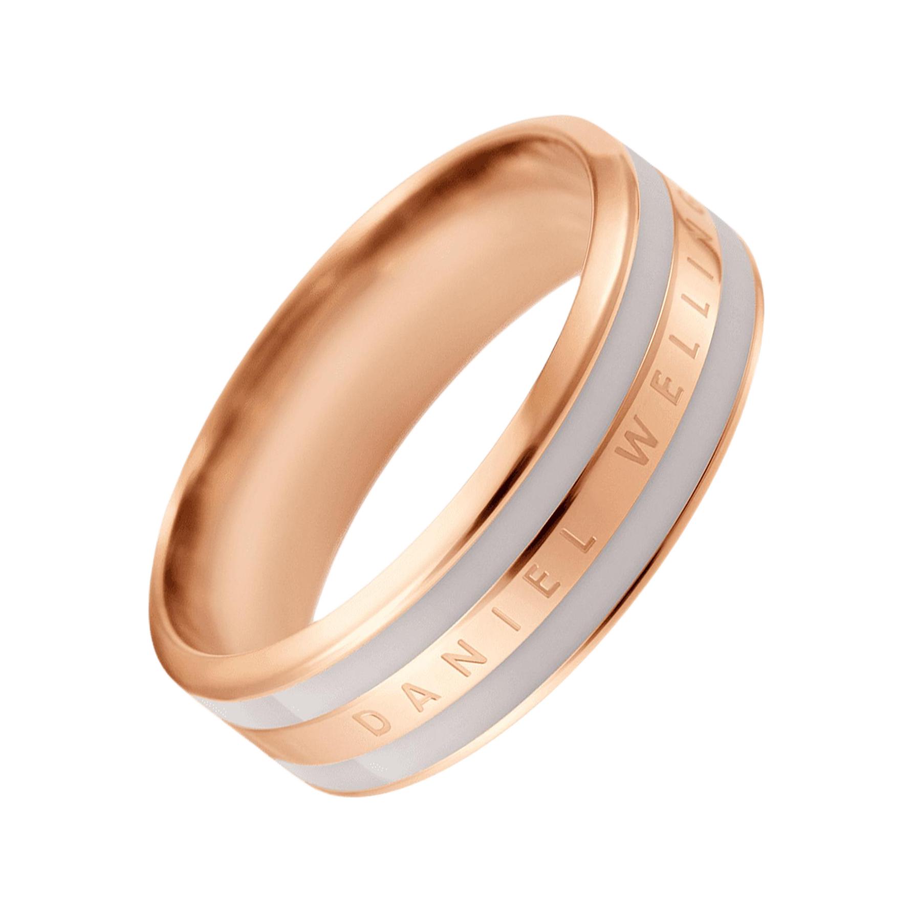 Daniel Wellington Daniel Wellington light luxury ring men and women same style couple model morning mist gray rose gold