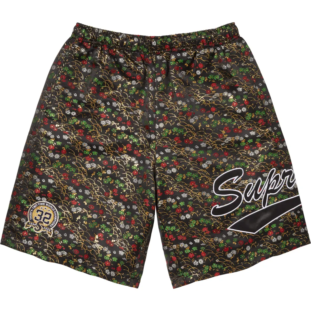 Supreme SS26 WEEK5 Floral Jacquard Short Casual Shorts Unisex