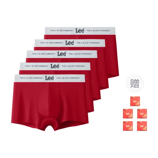 Lee Boxer Briefs Men's Combo Set Red