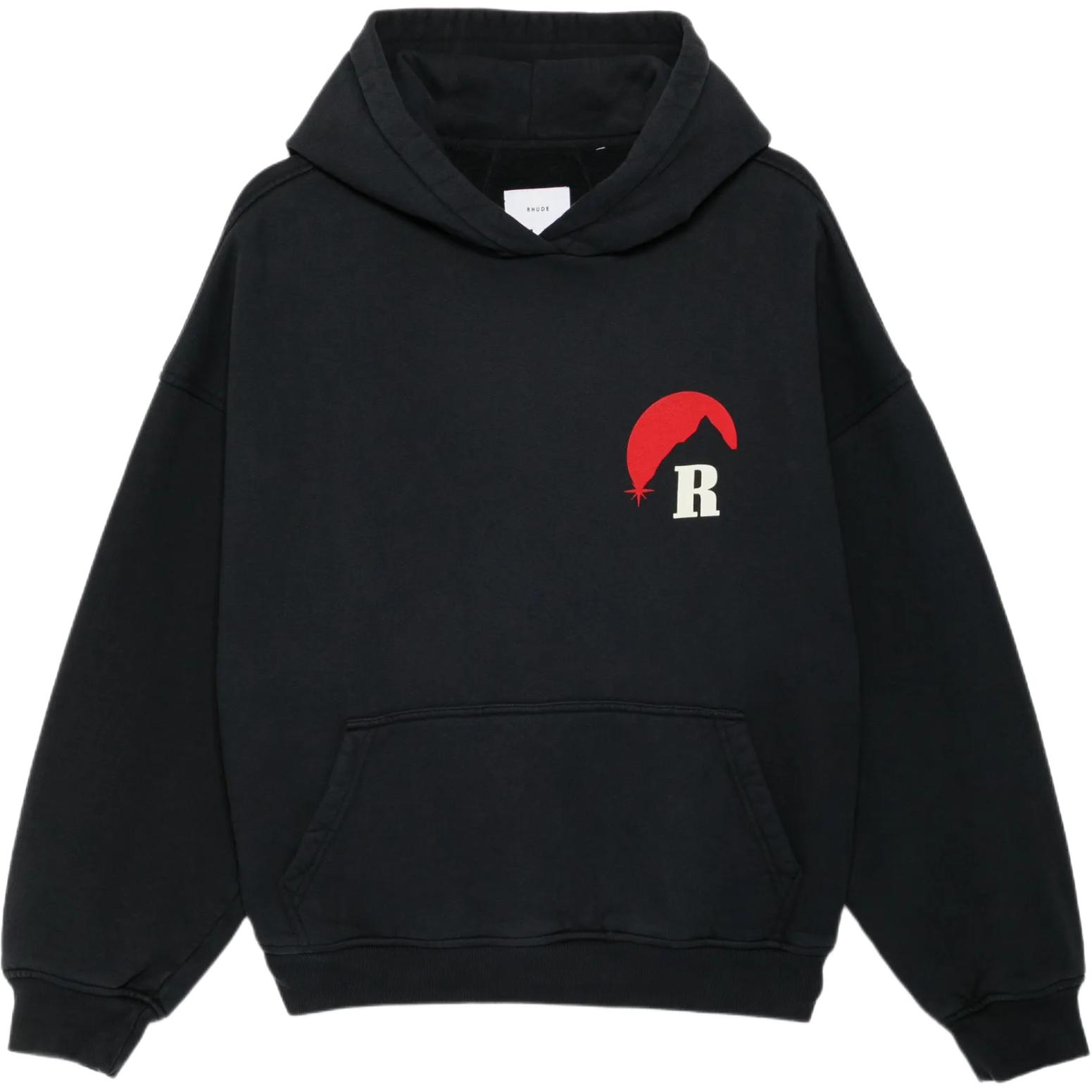 Мужские худи RHUDE RHUDE Moonlight Regatta hoodie Logo (черная)