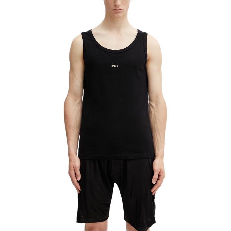 Мужская майка RHUDE Logo Ribbed (белая)