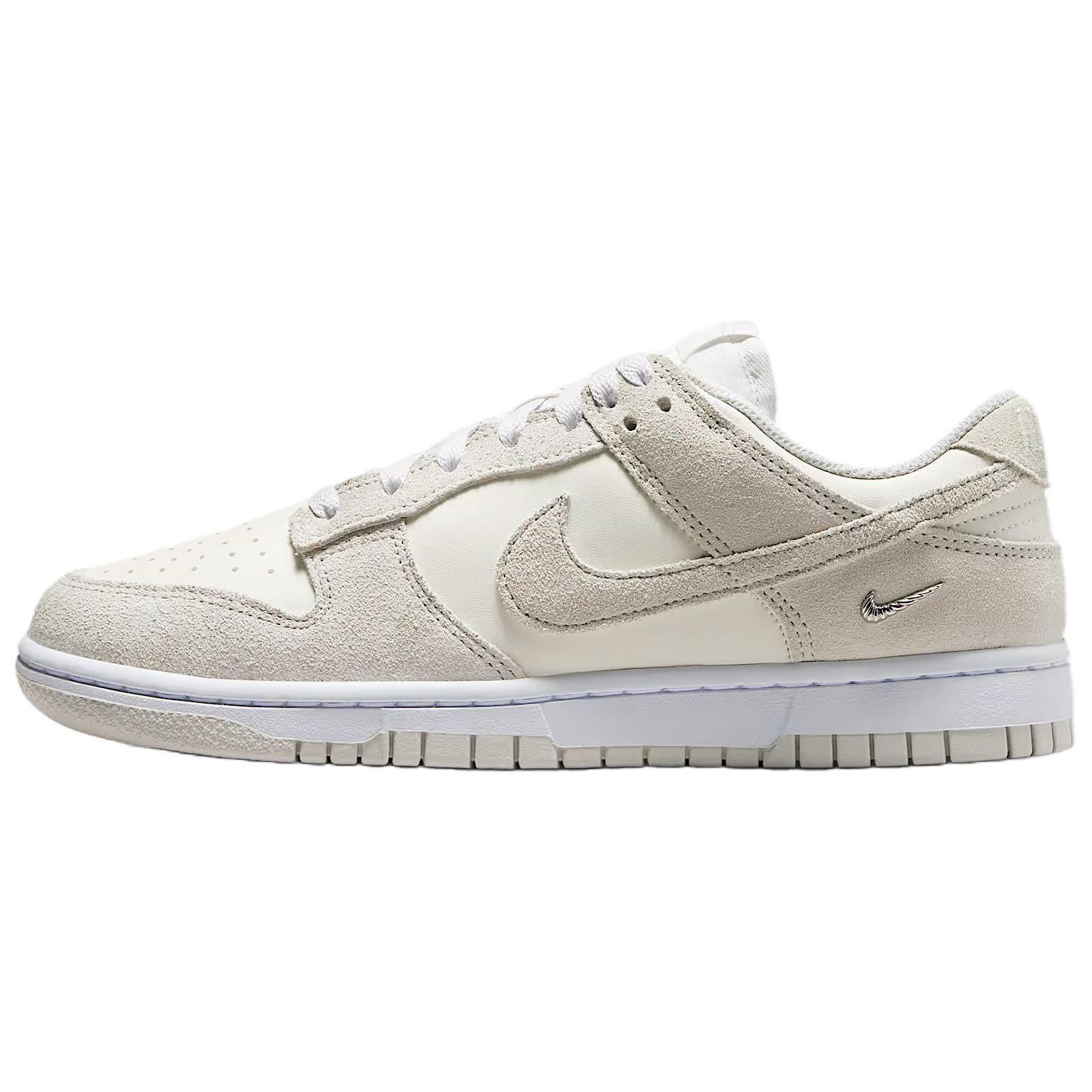 Женские кеды Nike Nike Dunk suede (бежево-серые)