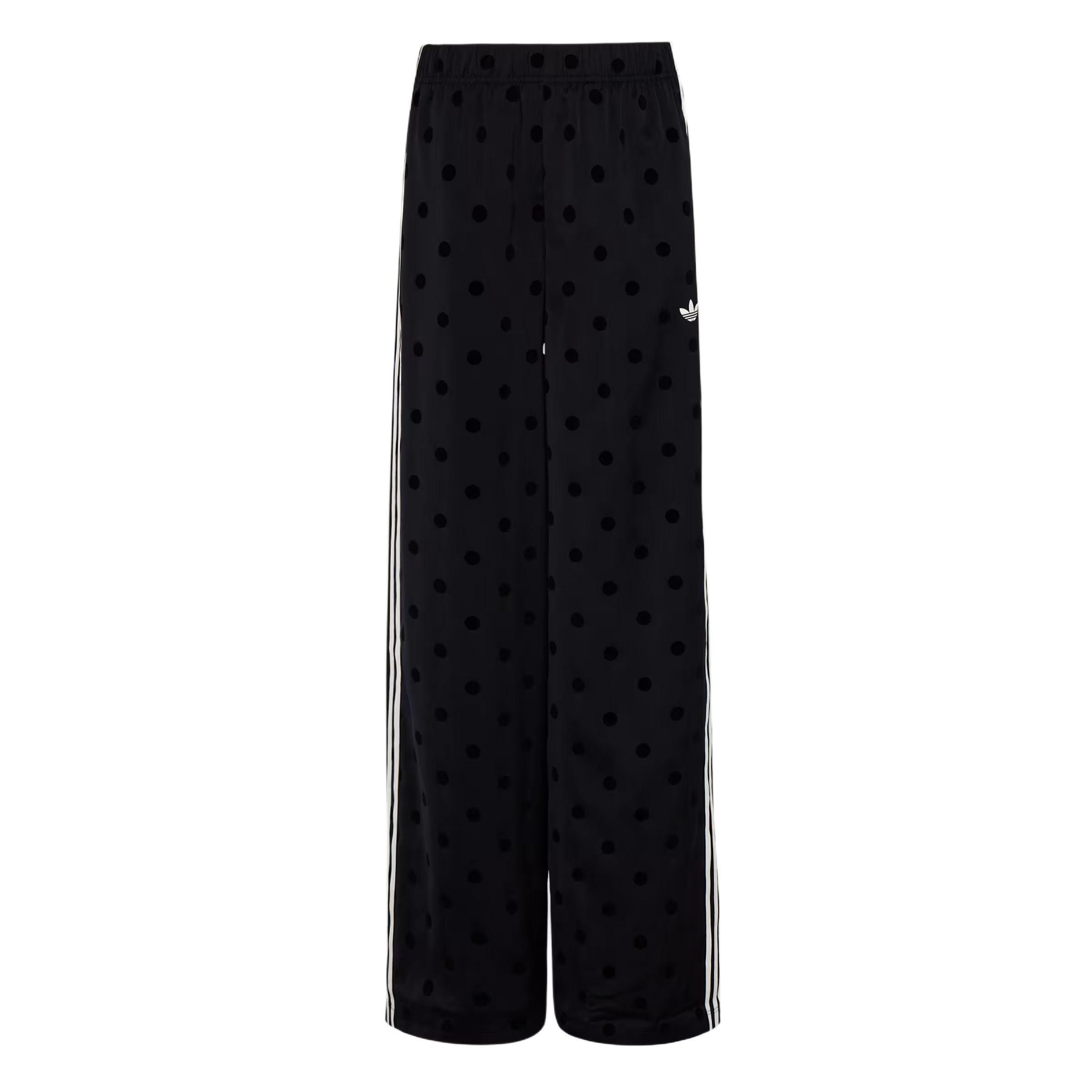 Женские штаны adidas originals SATIN POLKA DOTS WIDE LEG PANT (черные)
